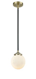 Mini Pendants Glass Down by Innovations ( 405 | 284-1S-BAB-G201-6-LED Nouveau ) 