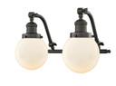 Bathroom Fixtures Two Lights by Innovations ( 405 | 515-2W-OB-G201-6-LED Franklin Restoration ) 