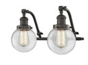 Bathroom Fixtures Two Lights by Innovations ( 405 | 515-2W-OB-G202-6 Franklin Restoration ) 