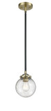 Mini Pendants Glass Down by Innovations ( 405 | 284-1S-BAB-G204-6-LED Nouveau ) 