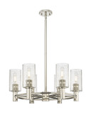 Mid. Chandeliers Glass Up by Innovations ( 405 | 434-6CR-PN-G434-7SDY Downtown Urban ) 