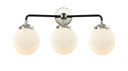 Bathroom Fixtures Three Lights by Innovations ( 405 | 284-3W-BPN-G201-6-LED Nouveau ) 