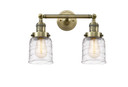 Bathroom Fixtures Two Lights by Innovations ( 405 | 208-AB-G513 Franklin Restoration ) 