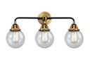 Bathroom Fixtures Three Lights by Innovations ( 405 | 288-3W-BAB-G204-6-LED Nouveau 2 ) 