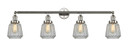 Bathroom Fixtures Four Lights by Innovations ( 405 | 215-PN-G142-LED Franklin Restoration ) 