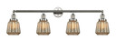 Bathroom Fixtures Four Lights by Innovations ( 405 | 215-PN-G146-LED Franklin Restoration ) 