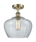 Semi-Flush Mts. Glass Down by Innovations ( 405 | 516-1C-AB-G92-L-LED Ballston ) 