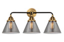 Bathroom Fixtures Three Lights by Innovations ( 405 | 288-3W-BAB-G43 Nouveau 2 ) 