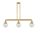 Linear/Island 3 Light Bar by Innovations ( 405 | 213-SG-G202-6 Franklin Restoration ) 