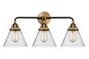 Bathroom Fixtures Three Lights by Innovations ( 405 | 288-3W-BAB-G44 Nouveau 2 ) 