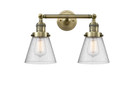 Bathroom Fixtures Two Lights by Innovations ( 405 | 208-AB-G64 Franklin Restoration ) 