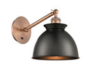 Sconces Single Glass by Innovations ( 405 | 317-1W-AC-M14-BK-LED Ballston ) 