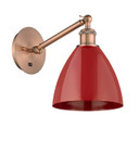 Sconces Single Glass by Innovations ( 405 | 317-1W-AC-MBD-75-RD Ballston ) 
