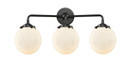 Bathroom Fixtures Three Lights by Innovations ( 405 | 284-3W-OB-G201-6-LED Nouveau ) 