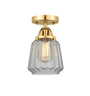 Semi-Flush Mts. Glass Down by Innovations ( 405 | 288-1C-SG-G142 Nouveau 2 ) 
