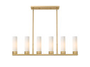 Linear/Island 4 Light + by Innovations ( 405 | 429-6I-BB-G429-11WH Downtown Urban ) 