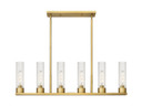 Linear/Island 4 Light + by Innovations ( 405 | 429-6I-BB-G429-8CL Downtown Urban ) 