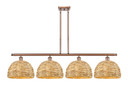 Linear/Island 4 Light + by Innovations ( 405 | 516-4I-AC-RBD-12-NAT Ballston ) 