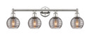 Bathroom Fixtures Four Lights by Innovations ( 405 | 616-4W-PN-G1213-6SM Edison ) 