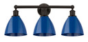 Bathroom Fixtures Three Lights by Innovations ( 405 | 616-3W-OB-MBD-75-BL Edison ) 