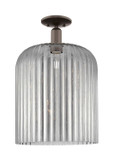 Semi-Flush Mts. Glass Down by Innovations ( 405 | 716-1C-OB-G559-12SM Arcadia ) 
