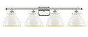 Bathroom Fixtures Four Lights by Innovations ( 405 | 516-4W-PN-M14-W Ballston ) 