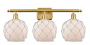 Bathroom Fixtures Three Lights by Innovations ( 405 | 516-3W-SG-G121-8RW-LED Ballston ) 