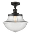 Semi-Flush Mts. Glass Down by Innovations ( 405 | 517-1CH-OB-G542-LED Franklin Restoration ) 