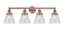 Bathroom Fixtures Four Lights by Innovations ( 405 | 616-4W-AC-G62 Edison ) 