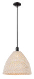 Pendants Glass Down by Innovations ( 405 | 716-1S-BK-NBD-16-NAT Arcadia ) 