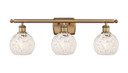 Bathroom Fixtures Three Lights by Innovations ( 405 | 516-3W-BB-G1216-6WM Ballston ) 