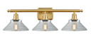 Bathroom Fixtures Three Lights by Innovations ( 405 | 516-3W-SG-G132 Ballston ) 