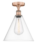Semi-Flush Mts. Glass Down by Innovations ( 405 | 616-1F-AC-GBC-122 Edison ) 