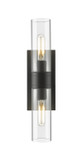Bathroom Fixtures Cylindrical / Linear by Innovations ( 405 | 617-2W-BK-G617-8CL Downtown Urban ) 