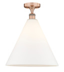 Semi-Flush Mts. Glass Down by Innovations ( 405 | 616-1F-AC-GBC-161 Edison ) 