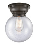 Flush Mounts Glass Down by Innovations ( 405 | 623-1F-OB-G204-8-LED Franklin Restoration ) 