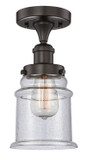 Semi-Flush Mts. Glass Down by Innovations ( 405 | 616-1F-OB-G184 Edison ) 