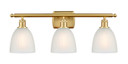 Bathroom Fixtures Three Lights by Innovations ( 405 | 516-3W-SG-G381 Ballston ) 