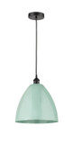 Mini Pendants Glass Down by Innovations ( 405 | 616-1P-BK-MBD-12-SF Edison ) 