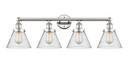 Bathroom Fixtures Four Lights by Innovations ( 405 | 616-4W-PN-G44 Edison ) 