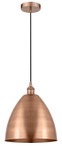 Pendants Metal Shade by Innovations ( 405 | 616-1P-AC-MBD-12-AC-LED Edison ) 