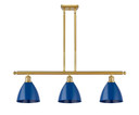 Linear/Island 3 Light Bar by Innovations ( 405 | 516-3I-SG-MBD-75-BL Ballston ) 