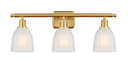 Bathroom Fixtures Three Lights by Innovations ( 405 | 516-3W-SG-G441 Ballston ) 