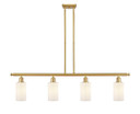 Linear/Island 4 Light + by Innovations ( 405 | 516-4I-SG-G801-LED Ballston ) 
