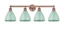 Bathroom Fixtures Four Lights by Innovations ( 405 | 616-4W-AC-MBD-75-SF Edison ) 