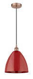 Mini Pendants Metal Shade by Innovations ( 405 | 616-1P-AC-MBD-12-RD Edison ) 