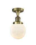 Semi-Flush Mts. Glass Down by Innovations ( 405 | 517-1CH-AB-G201-6 Franklin Restoration ) 