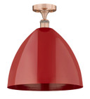 Semi-Flush Mts. Glass Down by Innovations ( 405 | 616-1F-AC-MBD-16-RD Edison ) 