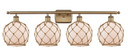 Bathroom Fixtures Four Lights by Innovations ( 405 | 516-4W-BB-G121-8RB Ballston ) 