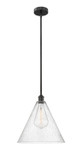 Pendants Glass Down by Innovations ( 405 | 616-1S-BK-GBC-164 Edison ) 